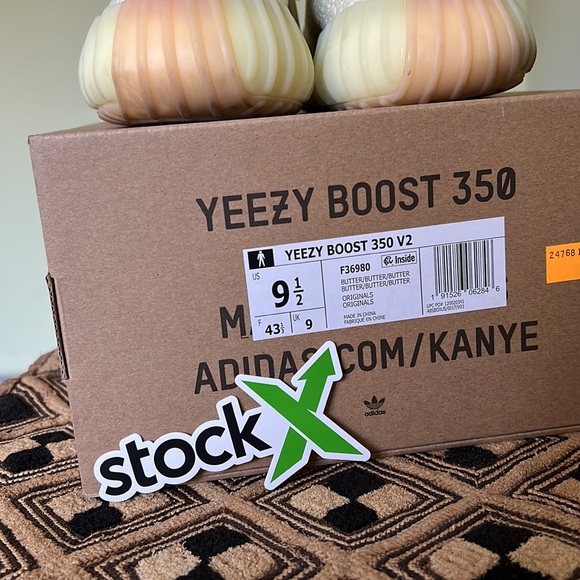 Adidas 350 Yeezy boost 350 butter. Size 9.5. Like new - Picture 6 of 6